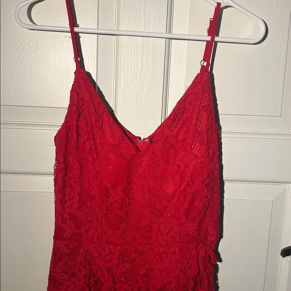 Speechless Vibrant Red Lace Dress - Picture 2 of 5
